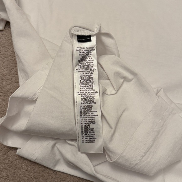 Diesel White Industry Logo Men's Tee - Picture 6 of 6